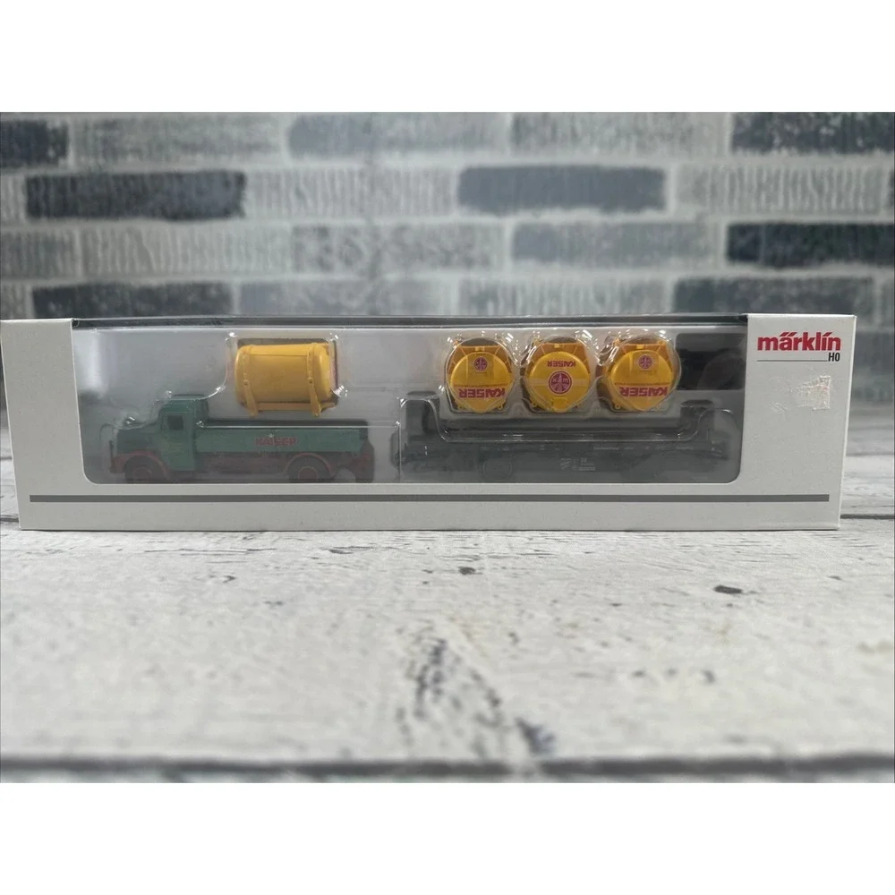 Märklin 48006 H0 Museum Car 2006 Kaiser Beer Container Wagon Truck Set